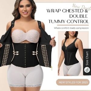 Black Tummy Control Wrap for Women